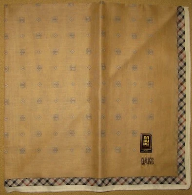 DAKS London *Brown Scarf Large Handkerchief 52cm /SINSEMR*22 - Image 1 of 4