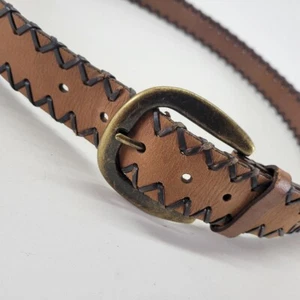 Cinturón de cuero con cordones 44 2XL marrón occidental - Imagen 1 de 11