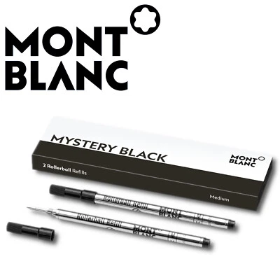 MontBlanc Rollerball Tintenschreiber Refill mine M Mystery Black Schwarz 2 Stk. - Bild 1 von 3