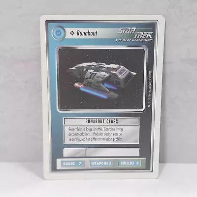 1994 Star Trek The Next Generation TCG CCG RUNABOUT White Border - Image 1 of 2