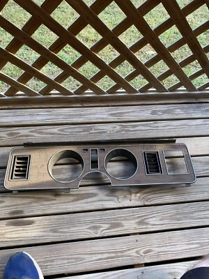 1978-1983 Ford Fairmont Mercury Zephyr gauge dash trim bezel woodgrain black - Image 1 of 4