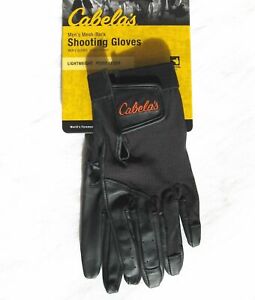 Cabela's Upland Sport Mens Mesh-Back Black Sheep Leather Shooting Hunting Gloves