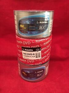 RiDATA DVD-R 16X MAGIC SILVER 150 PCS / 120 MIN FOR VIDEO 4.7 GB 3x50 150 Total