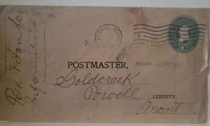 GOLDCREEK MONTANA 1903 entire cover from ST PAUL MN - Picture 1 of 4
