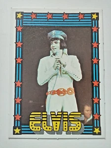 1978 Monty Gum Elvis Presley Trading Card White Jumpsuit Red Belt Captains Hat - Picture 1 of 11