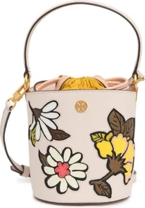 NWT Tory Burch Robinson Appliqué Mini Bucket Bag $428 Ballerina Pink Original pa - Picture 1 of 15