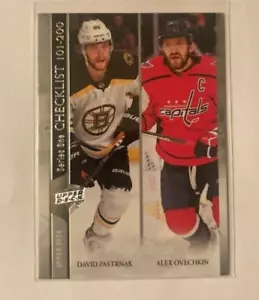 ALEXANDER OVECHKIN DAVID PASTRNAK 2020 UPPER DECK #200 MINT (HE IS TIED!!) - Picture 1 of 2
