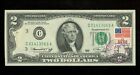2,00 USD Banknot amerykański FRN Waluta Wydanie pierwszego dnia 4/13/1976 #1622 Pennington NJ RG