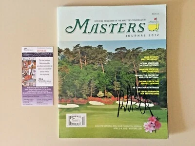 Bubba Watson signed 2012 Masters Tournament Winner PGA Golf Program Journal JSA - Image 1 of 3