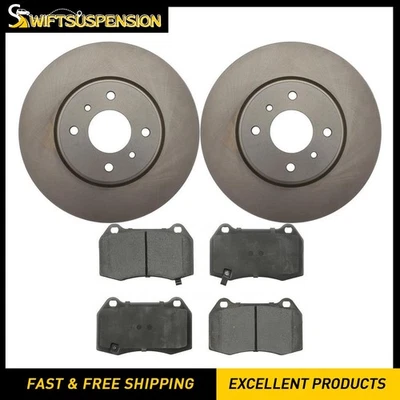 Kit de pastilhas de freio rotores de disco dianteiro para 2004 2005 2006 Nissan Sentra 2.5L - Imagem 1 de 4