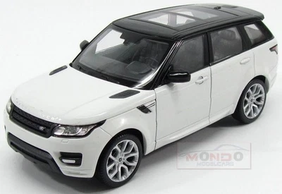 1:24 WELLY Land Rover Range Rover Sport 2014 White Black WE24059W Model - Image 1 of 2