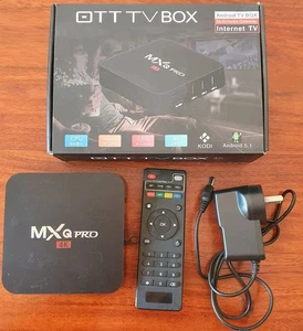 OTT TV Box MXQ 4K Android 5.1 Streaming Media Player Internet TV 64 Bit 4 Core - Picture 1 of 5