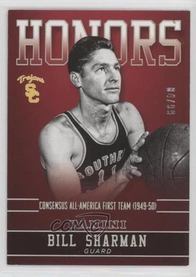2015 Panini USC Trojans Honors Silver /99 Bill Sharman #BS-USC HOF - Image 1 of 2