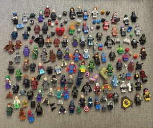 LEGO Marvel & DC Superhero Minifigure Lot Of 75+ Minis + Torsos, Heads, Helmets - Picture 1 of 10