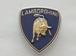 LAMBORGHINI BLUE Bonnet hood enamel metal emblem 55 x 65 mm. - Picture 1 of 7