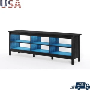 Televisores con soporte de TV de granja de hasta 75 pulgadas con luz LED azul consola multimedia almacenamiento nuevos - Imagen 1 de 7