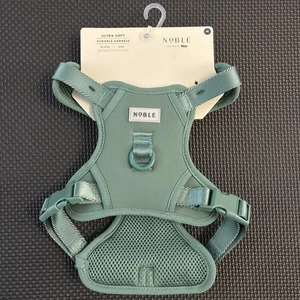 Edles ultraweiches robustes Hundegeschirr Größe M 43-51 cm grün - Bild 1 von 4