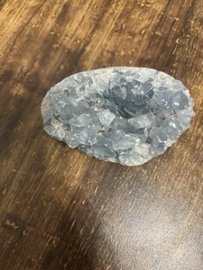 Celestite Natural Geode Crystal Cluster Specimen - Picture 1 of 6