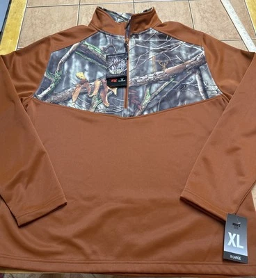 Nueva Chaqueta Camuflada de Vellón Huntworth 1/2 Cremallera Naranja Camuflaje Caza Para Hombres Talla XL Foto 1 de 4