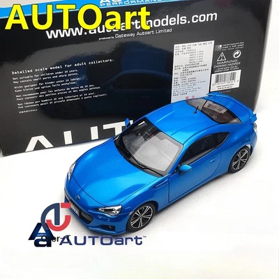 AUTOart 1/18 Subaru BRZ Blue Simulation Alloy Collection Gift Car Model - Image 1 of 4