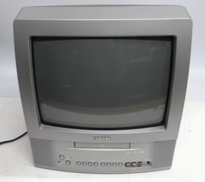 * Local Pickup * TOSHIBA 13" CRT TV DVD Combo MD13N1R Retro Gaming TV - Picture 1 of 8