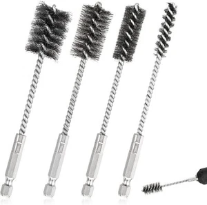 4 Pcs Stainless Steel Wire Brushes for Drill Stainless Steel Bore Brush Set 3... - Picture 1 of 7