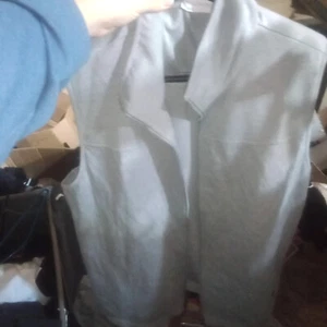 Drapers & Damon’s 3X Cotton Vest full Zip Grey Silver Basic Fall Outerwear Plus - Picture 1 of 3