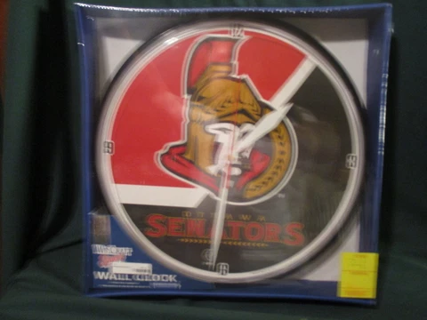 WINCRAFT WALL CLOCK NHL HOCKEY OTTAWA SENATORS 12" NIB Cover