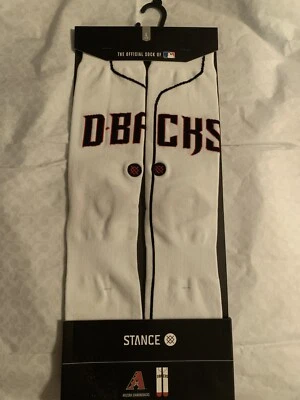 Stance MLB Stadium Arizona D-Backs Home Crew Socks Men's L Large 9-12 NEW - Image 1 of 4