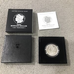 Morgan 2021 Silver Dollar with SAN FRANCISCO (S) Mint Mark - 21XF