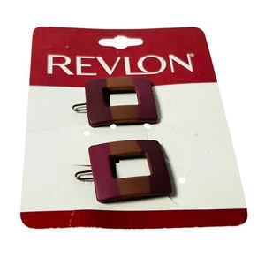 Paquete de 2 pinzas para el cabello Revlon cuadradas de plástico nuevas de 1,25 pulgadas 2009 - Imagen 1 de 4