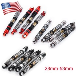 4 pz Ammortizzatore Alluminio 53 mm Filo per 1/24 RC Crawler Auto Assiale SCX24 US - Foto 1 di 16