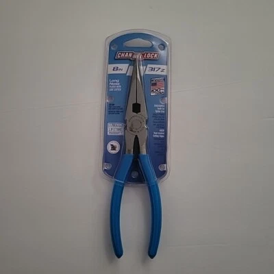 Bloqueo de canal nariz larga de 8 pulgadas con alicates cortadores laterales modelo # 317Z Foto 1 de 4