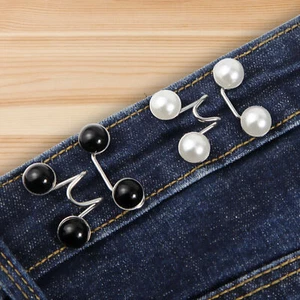 Pant Waist Tightener Adjustable Jean Button Pins 1-4PCS Button Clip For Pants - Picture 1 of 18