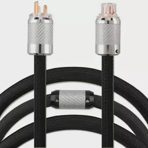 Cavo di alimentazione Hi-Fi 10AWG 7N OCC US EU alimentazione cavo principale IEC320-C15 spina femmina fai da te - Foto 1 di 15