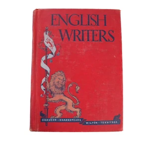 English Writers by Tom Peete (1951,HC) Cross Chaucer Shakespeare Milton Tennyson - Imagen 1 de 5