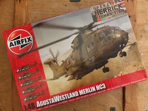 AIRFIX A14101 - AGUSTA WESTLAND MERLIN HC3 HELICOPTER - MODELLBAUSATZ IM MASSSTAB 1:48 - Bild 1 von 2