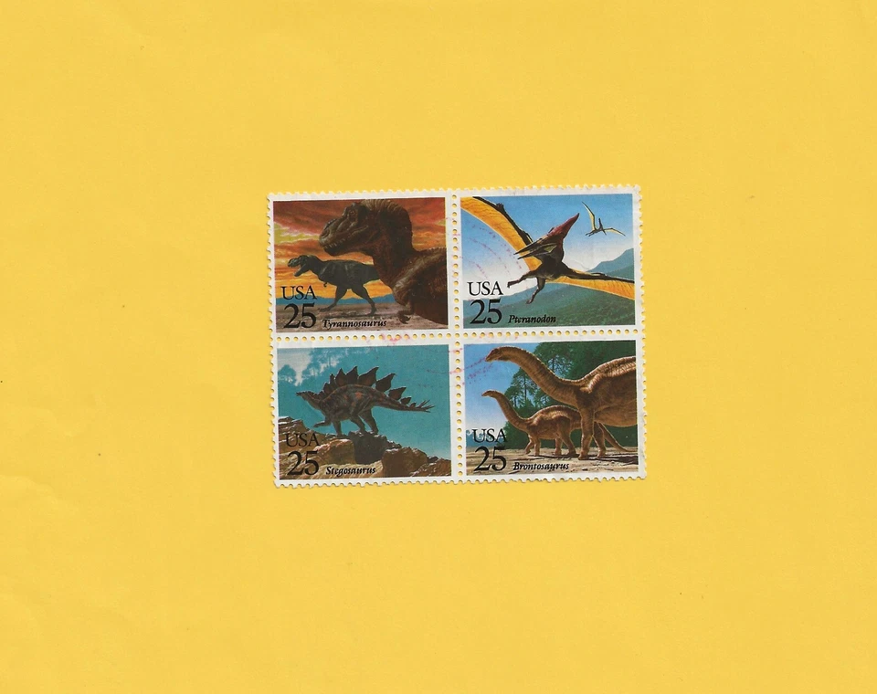 美国史前动物邮票 2422 - 2425 — 第 1/1 张图片