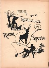 Ornamental Titles in Silhouette - 1877 - Poems of Adventure and Rural Sports