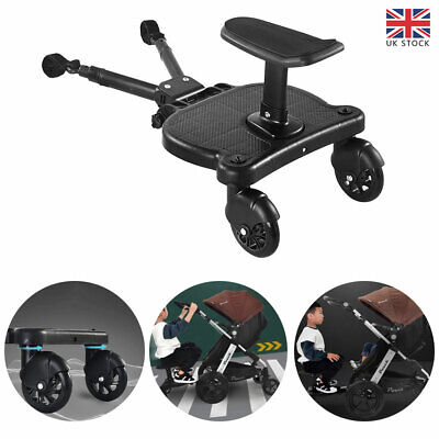Buggy Stroller Step Board Stand Toddler Wheeled Pushchair Connector Universal UK • 39.14£