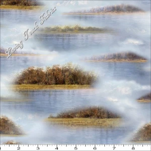 QT HAUTMAN "DUCK LAKE" #24772-B SCENIC BLENDER FABRIC (SELECT SIZE) - Picture 1 of 1