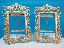 Pair of Antique Sterling silver ( 900 Coin Silver ) picture frames Solid Silver