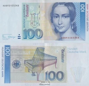 Banknote FRD (FR.Germany) 1989 Rosenbg: 294a Series: AD used (III) 1989 100 Mark - Picture 1 of 1