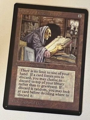 Magic the Gathering MTG Beta Library of Leng NM  (Beta Bob) - Image 1 of 2
