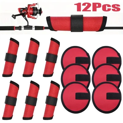 12 piezas cubiertas de cebo de anzuelo de pesca envoltura protector señuelo 5,9" para evitar el anzuelo afilado Foto 1 de 4