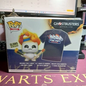 Funko Pop! Tees Ghostbusters Stay Puft Vinyl Figure + Large L T-Shirt Sealed - Picture 1 of 2