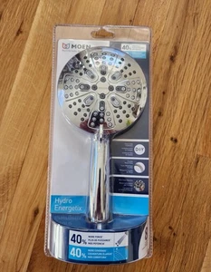 MOEN Hydro Energetix 8 Einstellungen 4,75 Zoll Einzel Wandhalterung Duschkopf Chrom - Bild 1 von 1