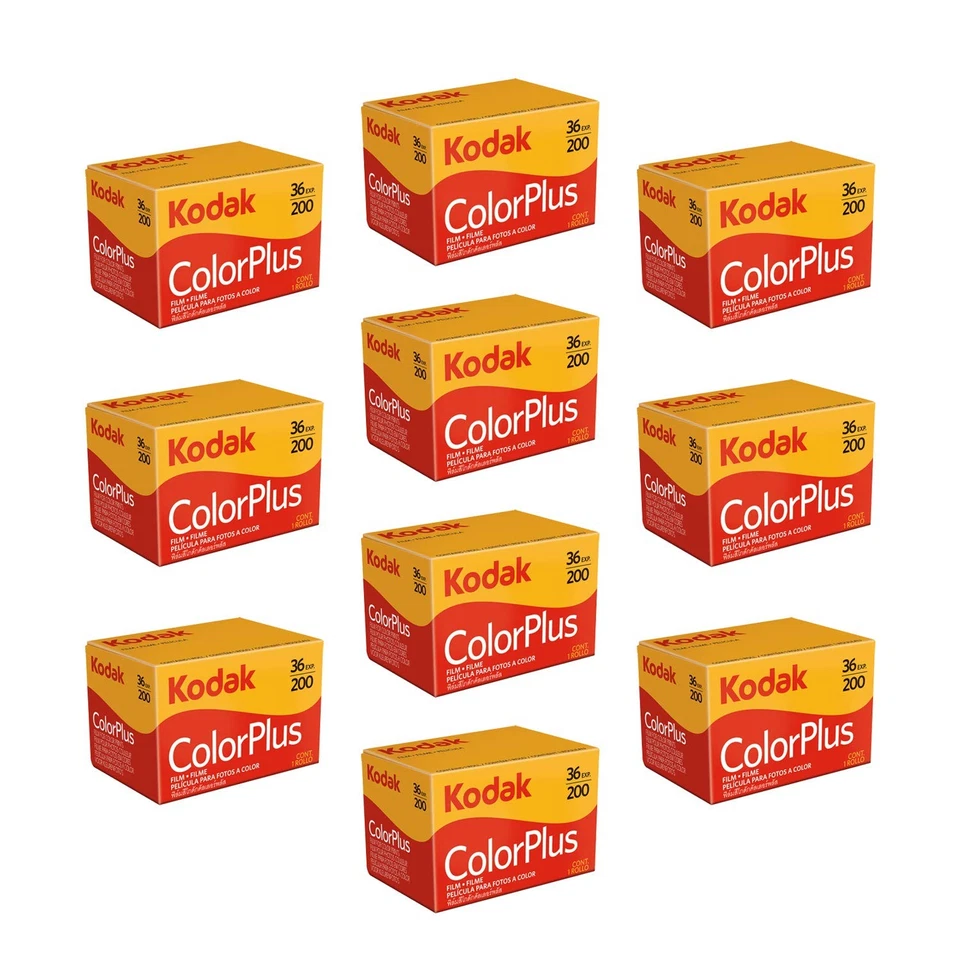Kodak Color Plus 200 36 Exposure Film 10 Roll Pack for Photography - Image 1 of 1