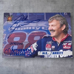 Dale Jarrett 1996 SCORE BOARD PACK PULLED VINTAGE NASCAR #358/500 signed card - Picture 1 of 2