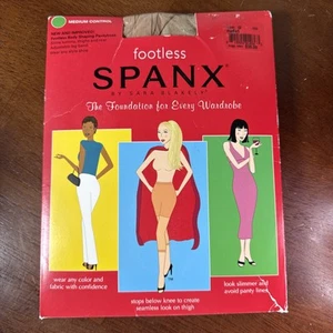 Spanx Footless Body Shaping Pantyhose Nude1 Size G Medium Control Made In US - Picture 1 of 6